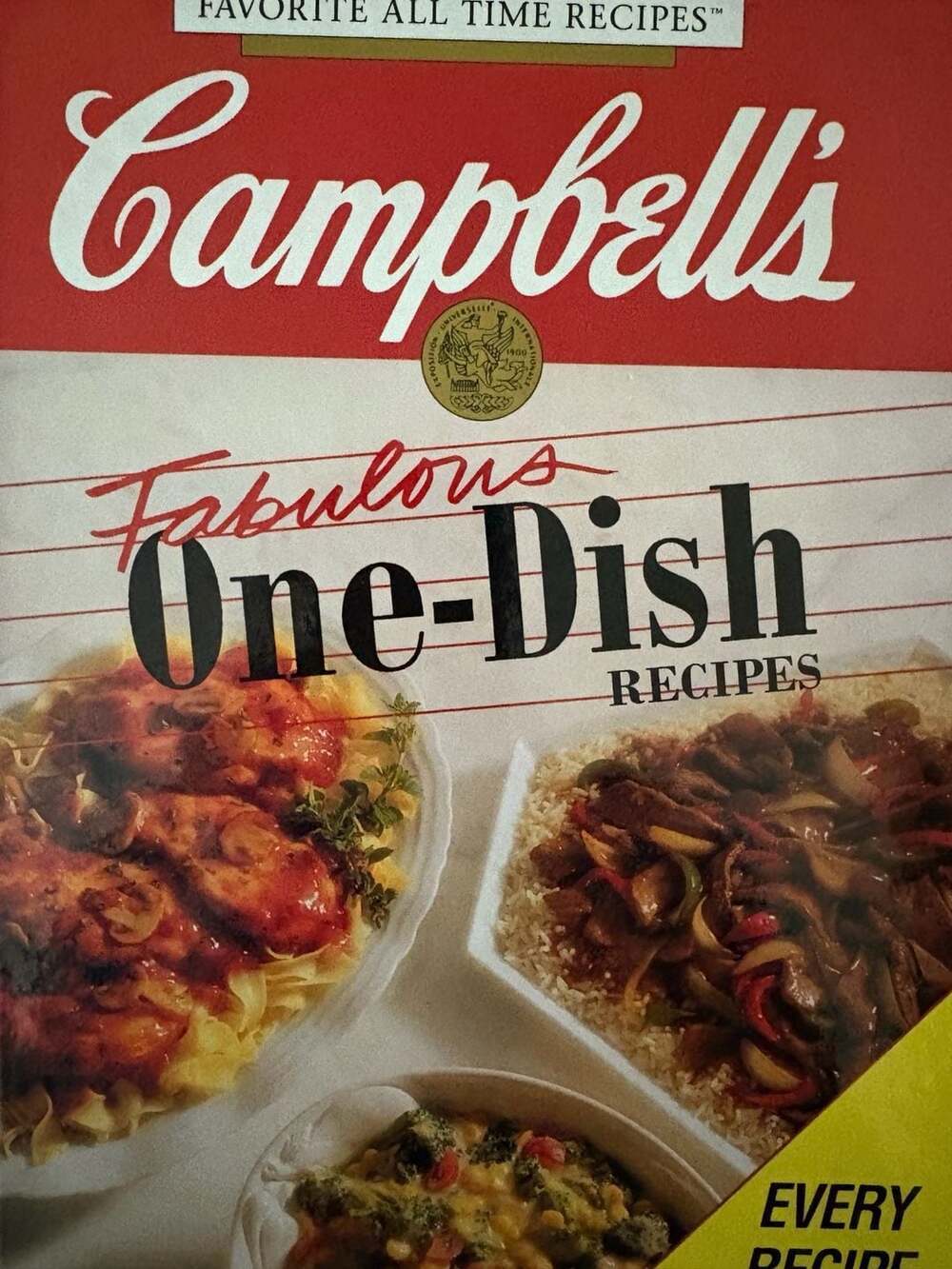 Campbell's Favorite All Time Recipes: Fabulous One-Dish Recipes Hardcover Cookbo